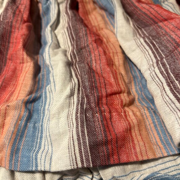 Womens Warm Multicolor Striped Cotton Sleeveless Babydoll Top 1 US/S - Picture 9 of 9